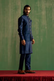 Kavish Midnight Blue Bundi Set